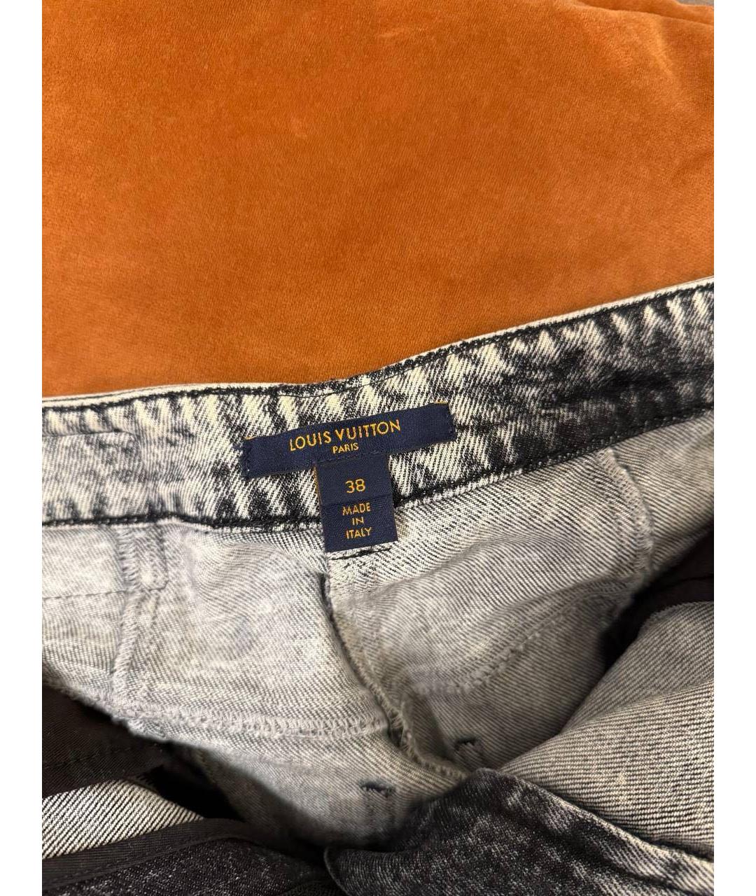 LOUIS VUITTON Серые прямые джинсы, фото 7