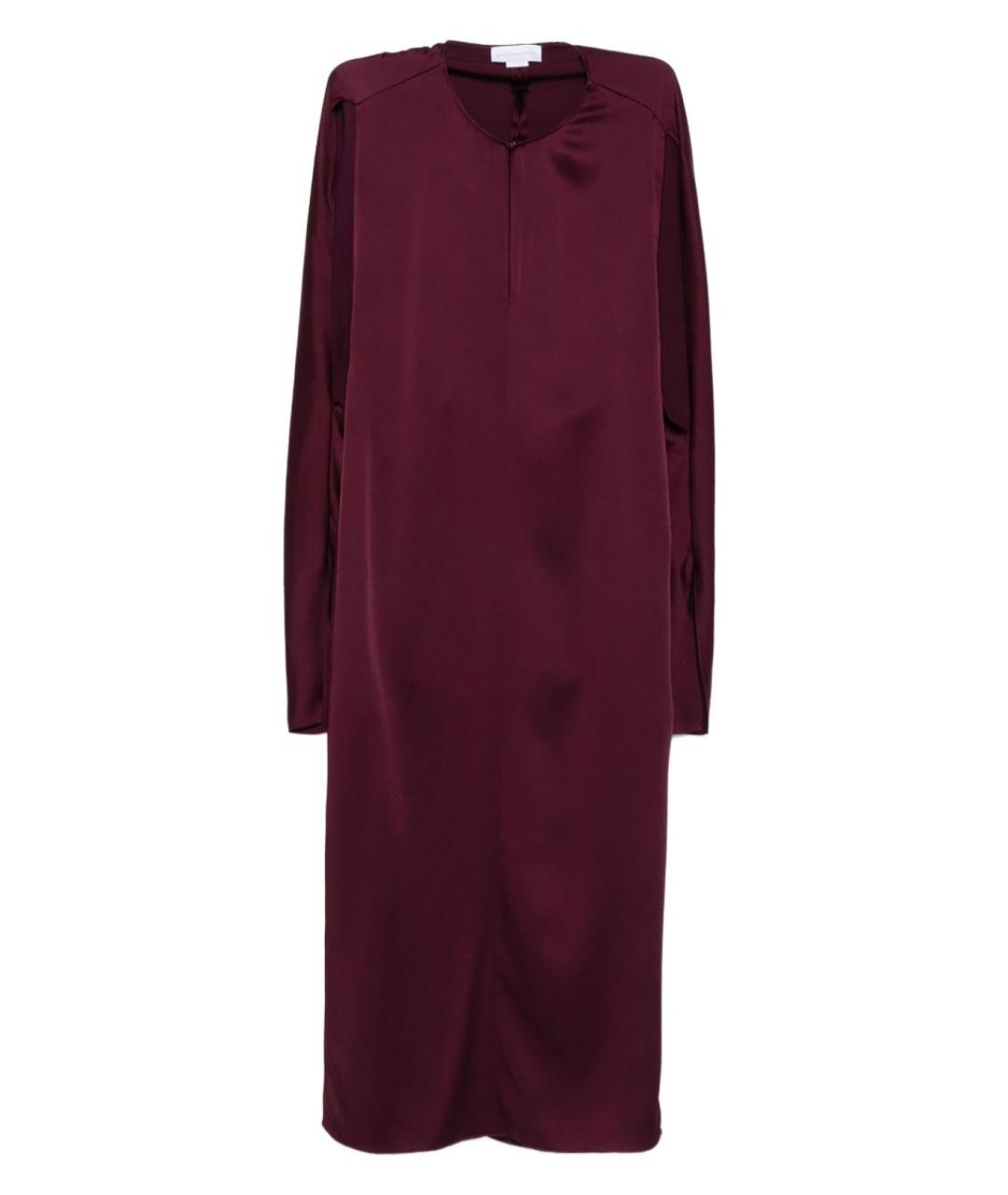 STELLA MCCARTNEY Бордовое вискозное коктейльное платье, фото 1