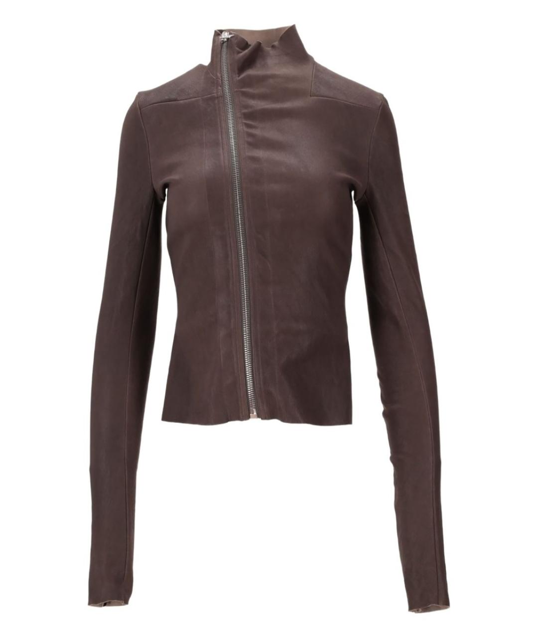 RICK OWENS Фиолетовая кожаная куртка, фото 1