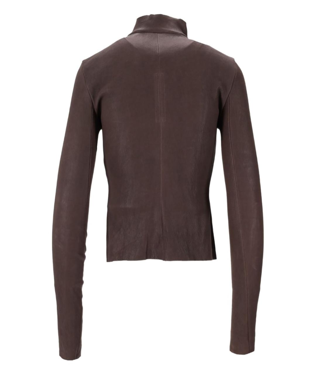 RICK OWENS Фиолетовая кожаная куртка, фото 2