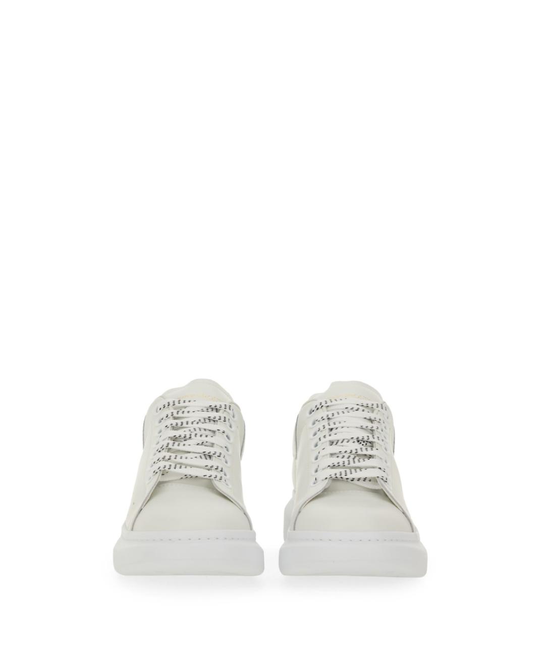 ALEXANDER MCQUEEN Белые кожаные низкие кроссовки / кеды, фото 4