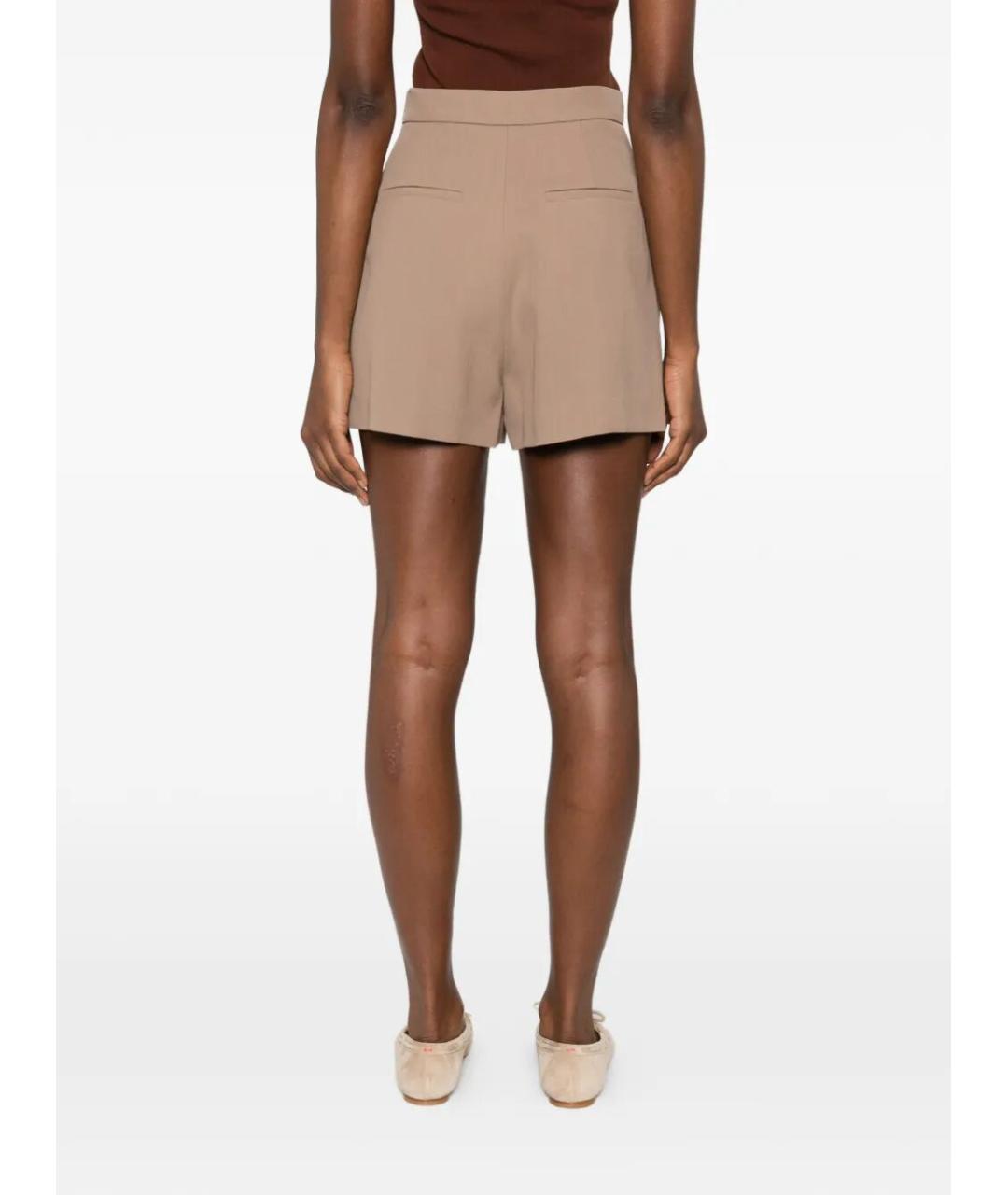 ELISABETTA FRANCHI Бежевые вискозные шорты, фото 4