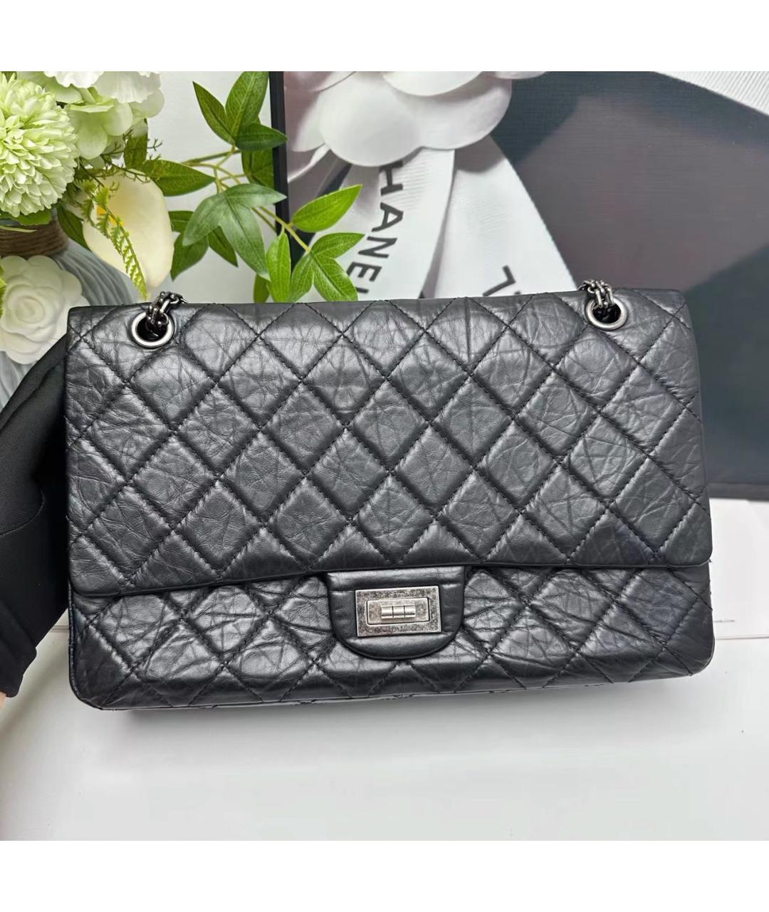 CHANEL Черная кожаная сумка через плечо, фото 7