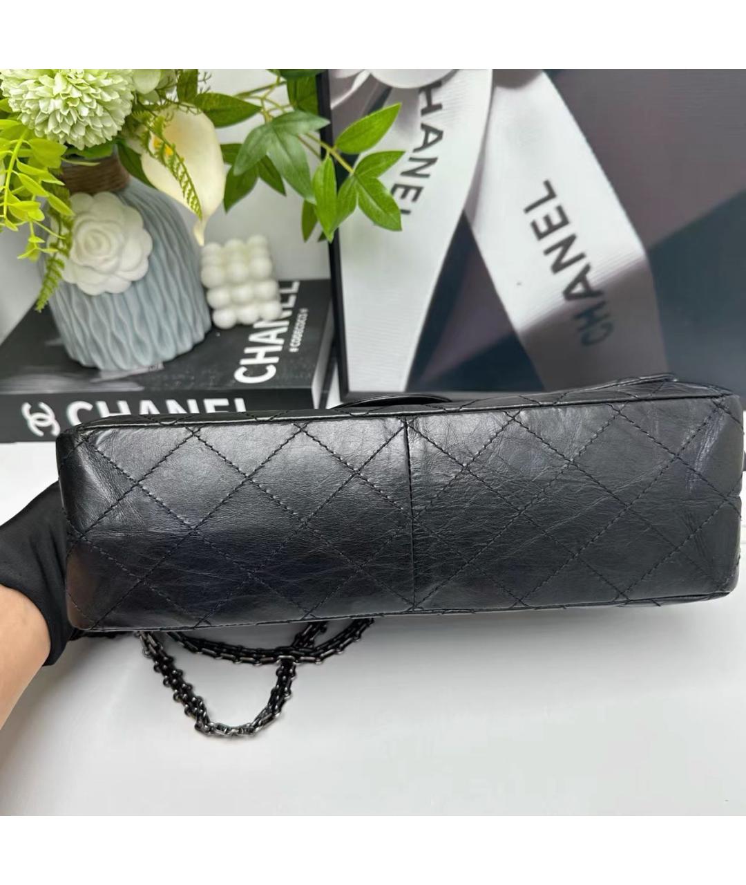 CHANEL Черная кожаная сумка через плечо, фото 5
