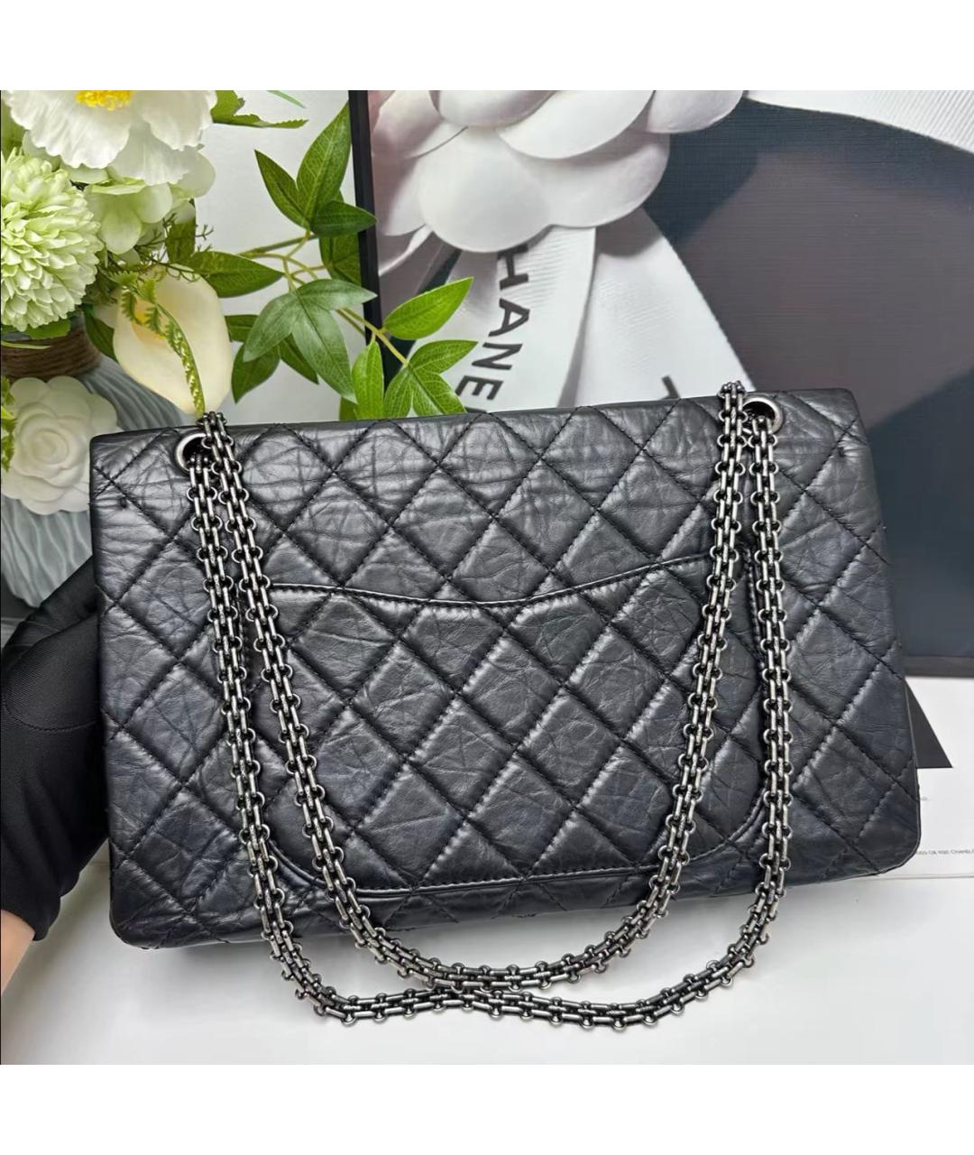 CHANEL Черная кожаная сумка через плечо, фото 2