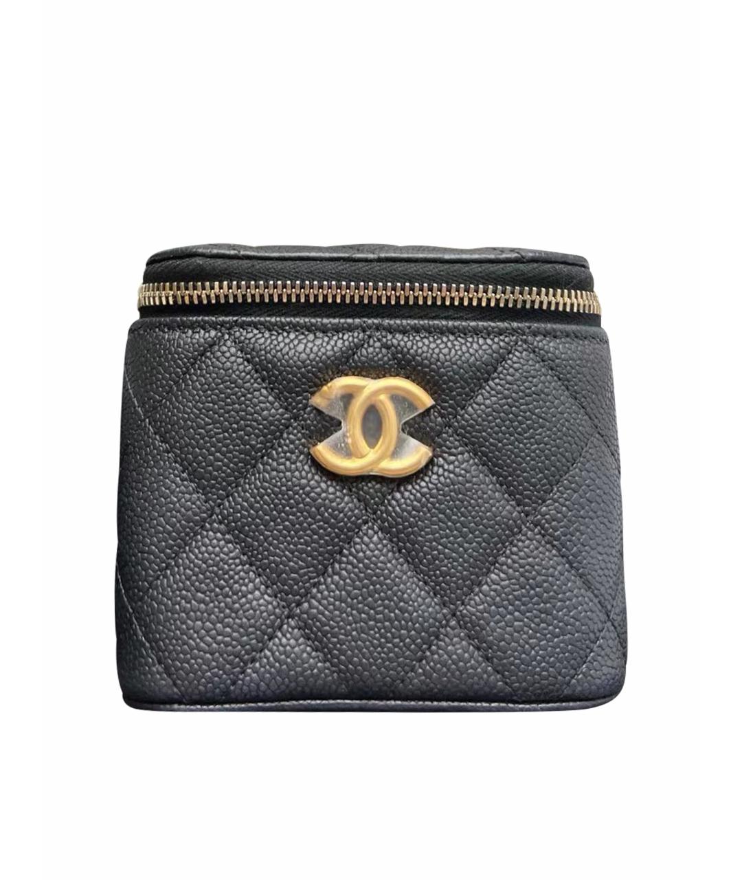 CHANEL Черная кожаная сумка через плечо, фото 1