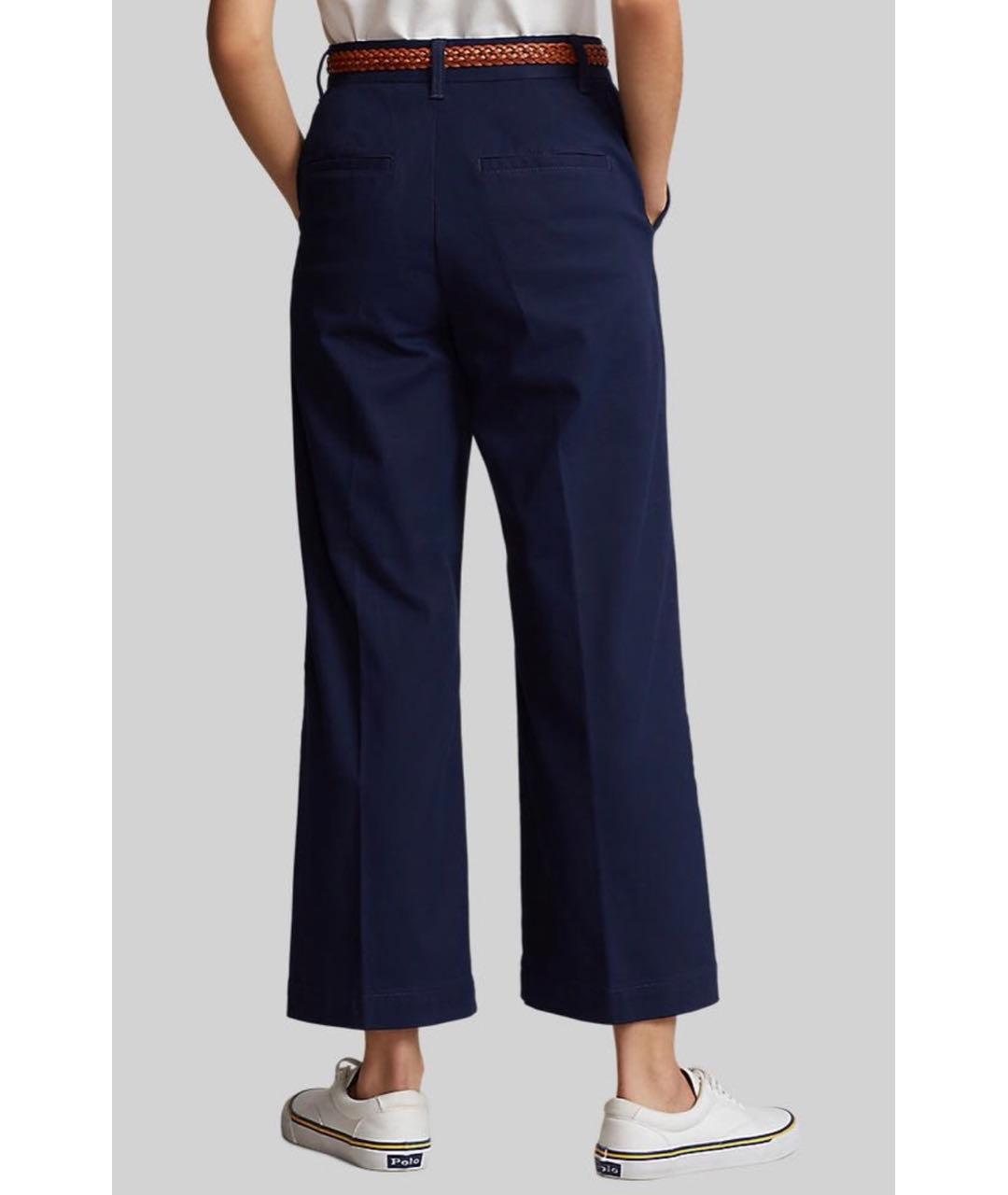 POLO RALPH LAUREN Темно-синие хлопко-эластановые кюлоты, фото 2