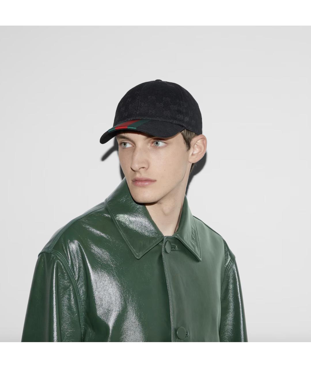 GUCCI Черная синтетическая кепка/бейсболка, фото 4