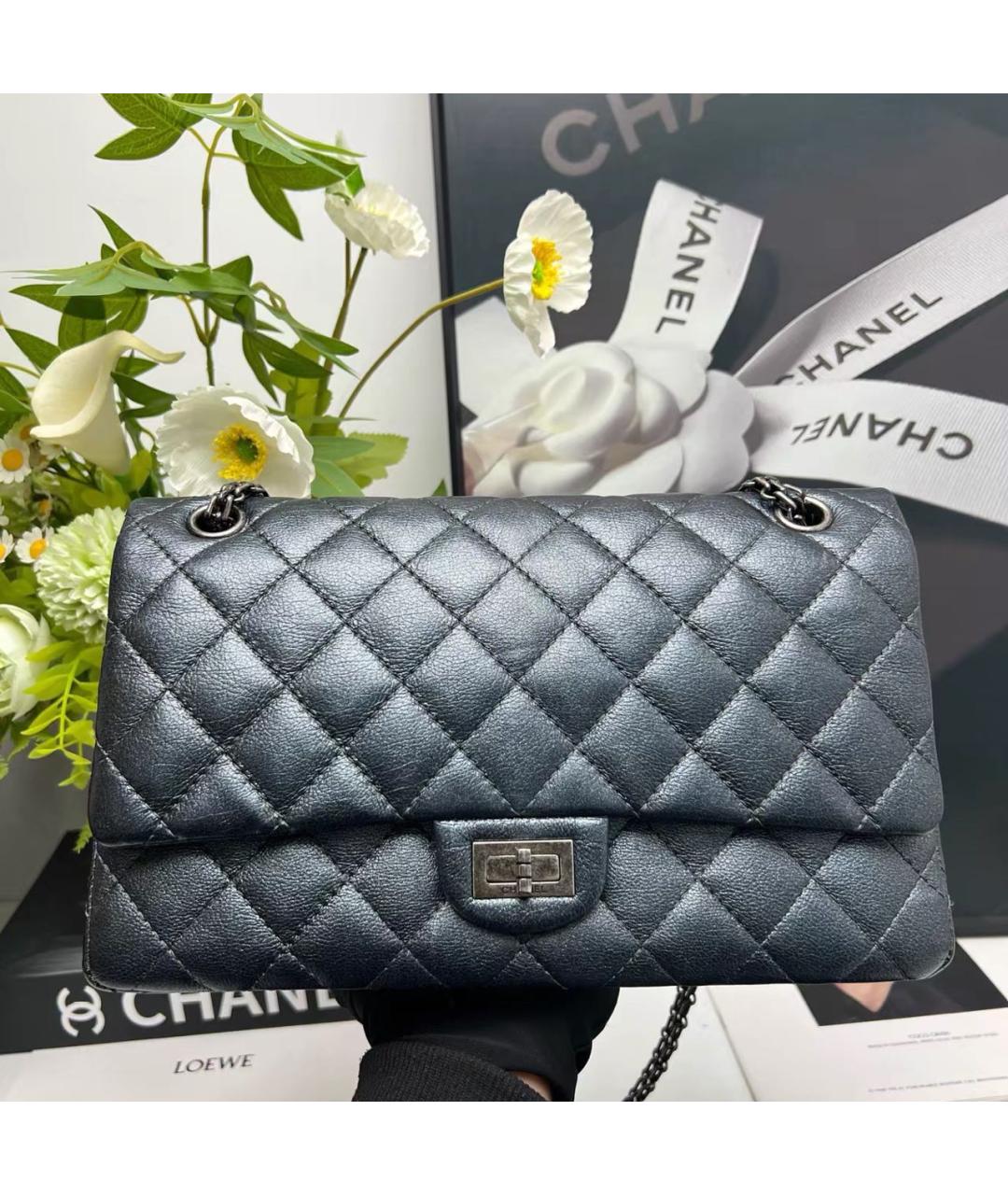 CHANEL Черная кожаная сумка через плечо, фото 7