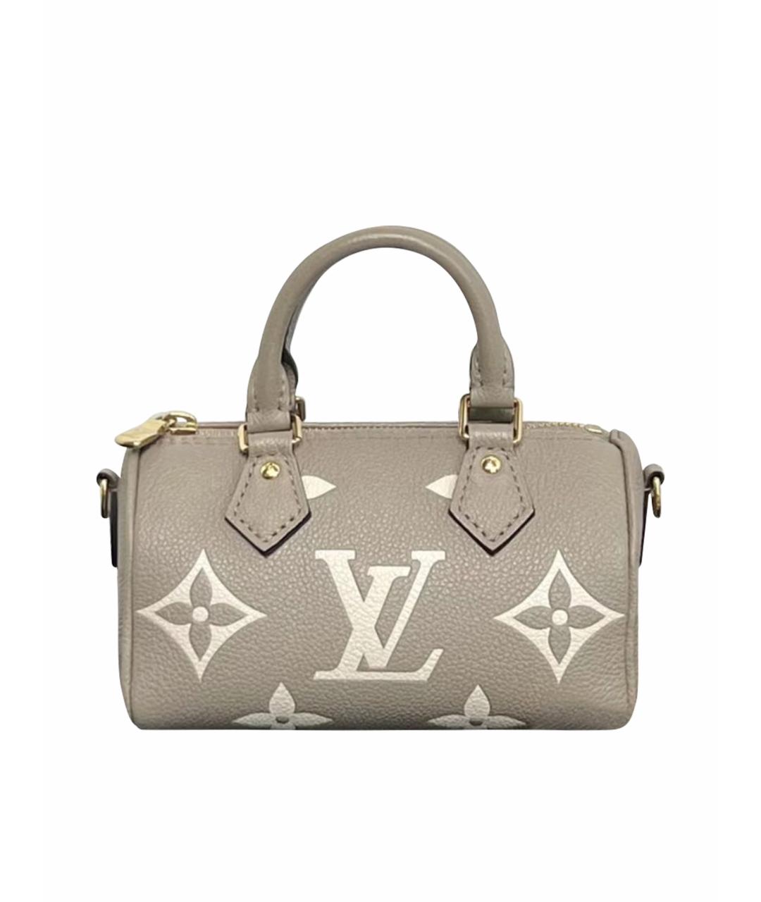 LOUIS VUITTON Бежевая кожаная сумка через плечо, фото 1