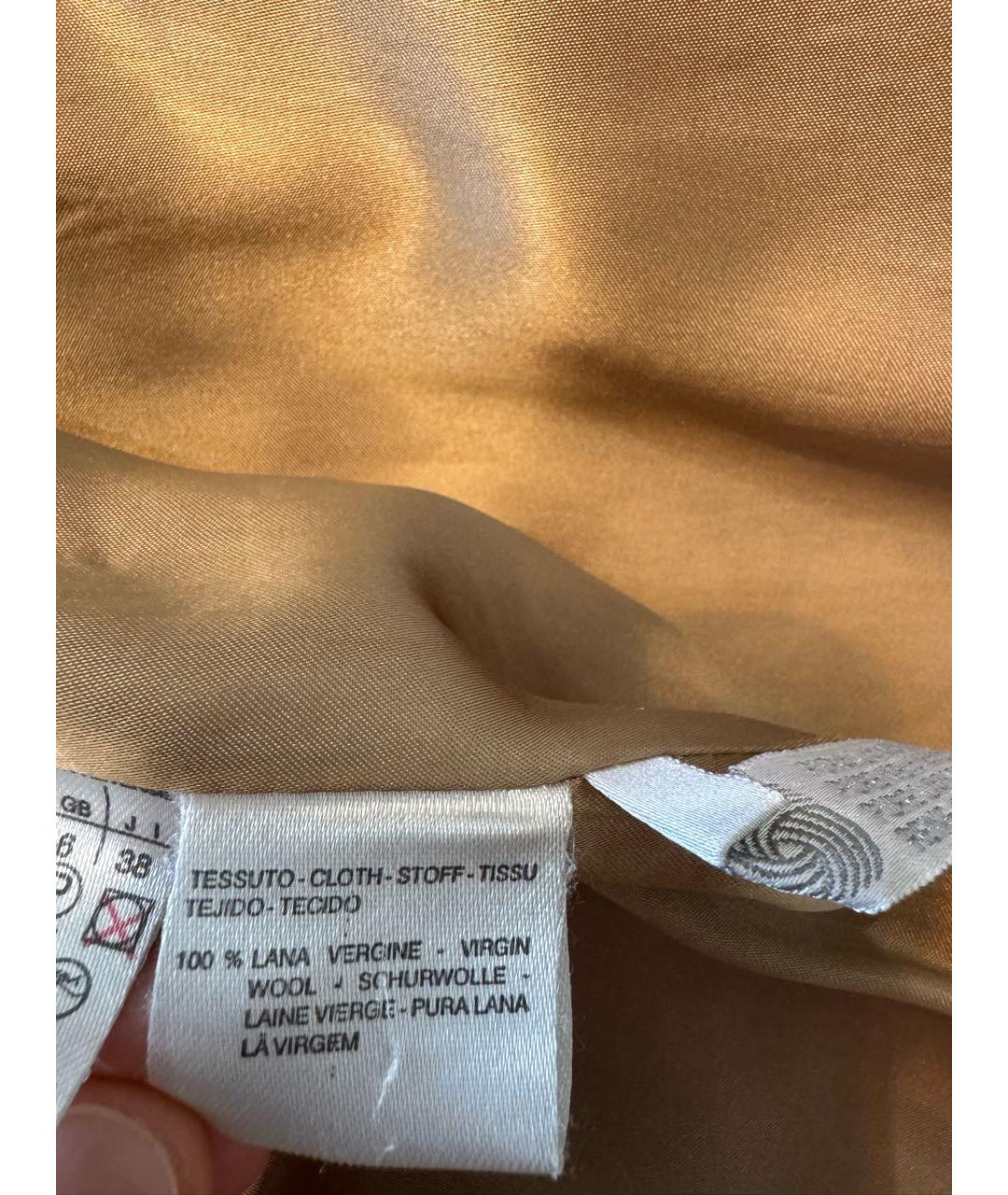 MAX MARA Бежевое шерстяное пальто, фото 6