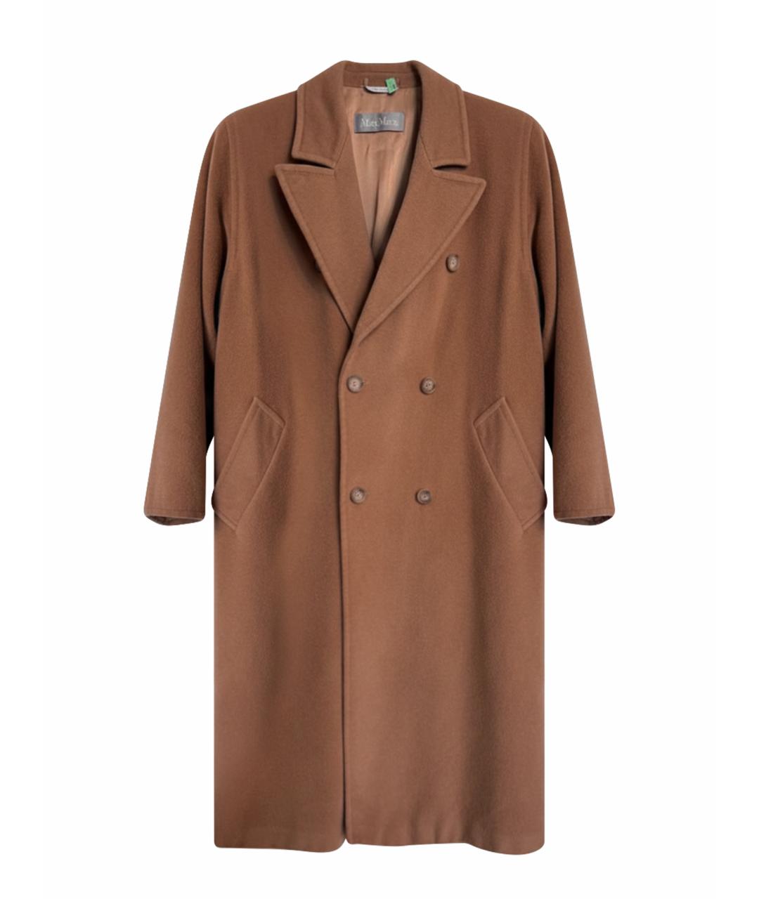 MAX MARA Бежевое шерстяное пальто, фото 1