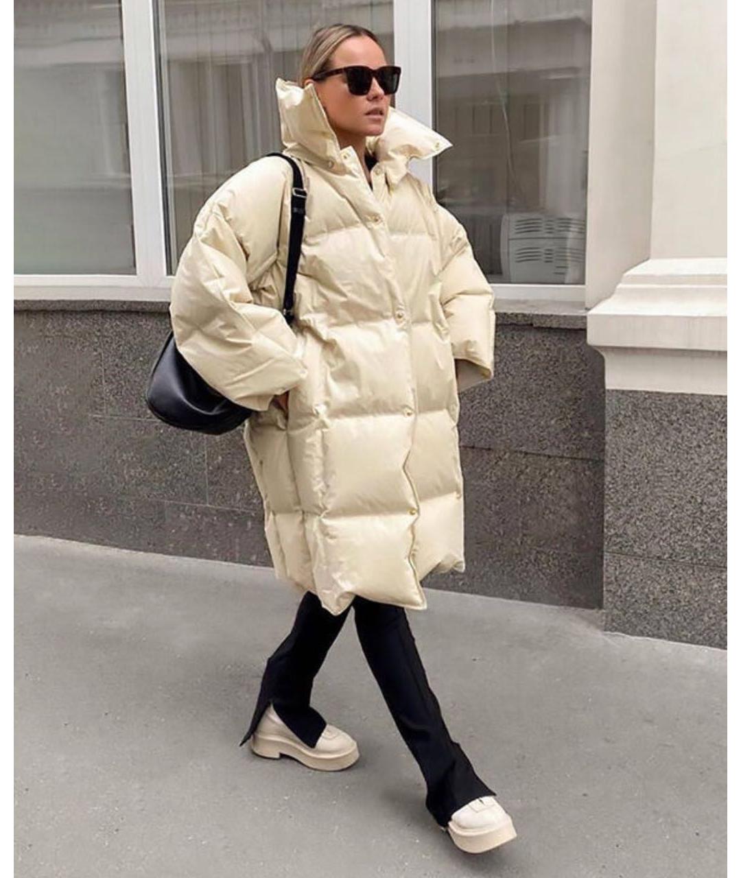 BOTTEGA VENETA Бежевый пуховик, фото 3