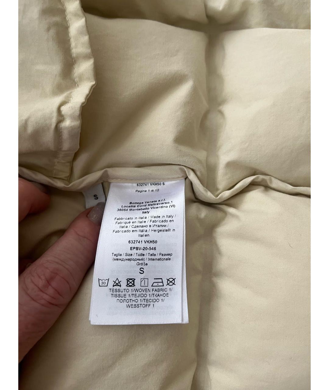 BOTTEGA VENETA Бежевый пуховик, фото 7