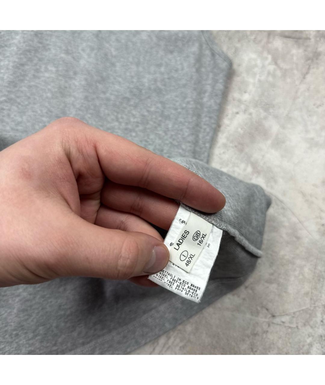 FABIANA FILIPPI Серая хлопковая майка, фото 4