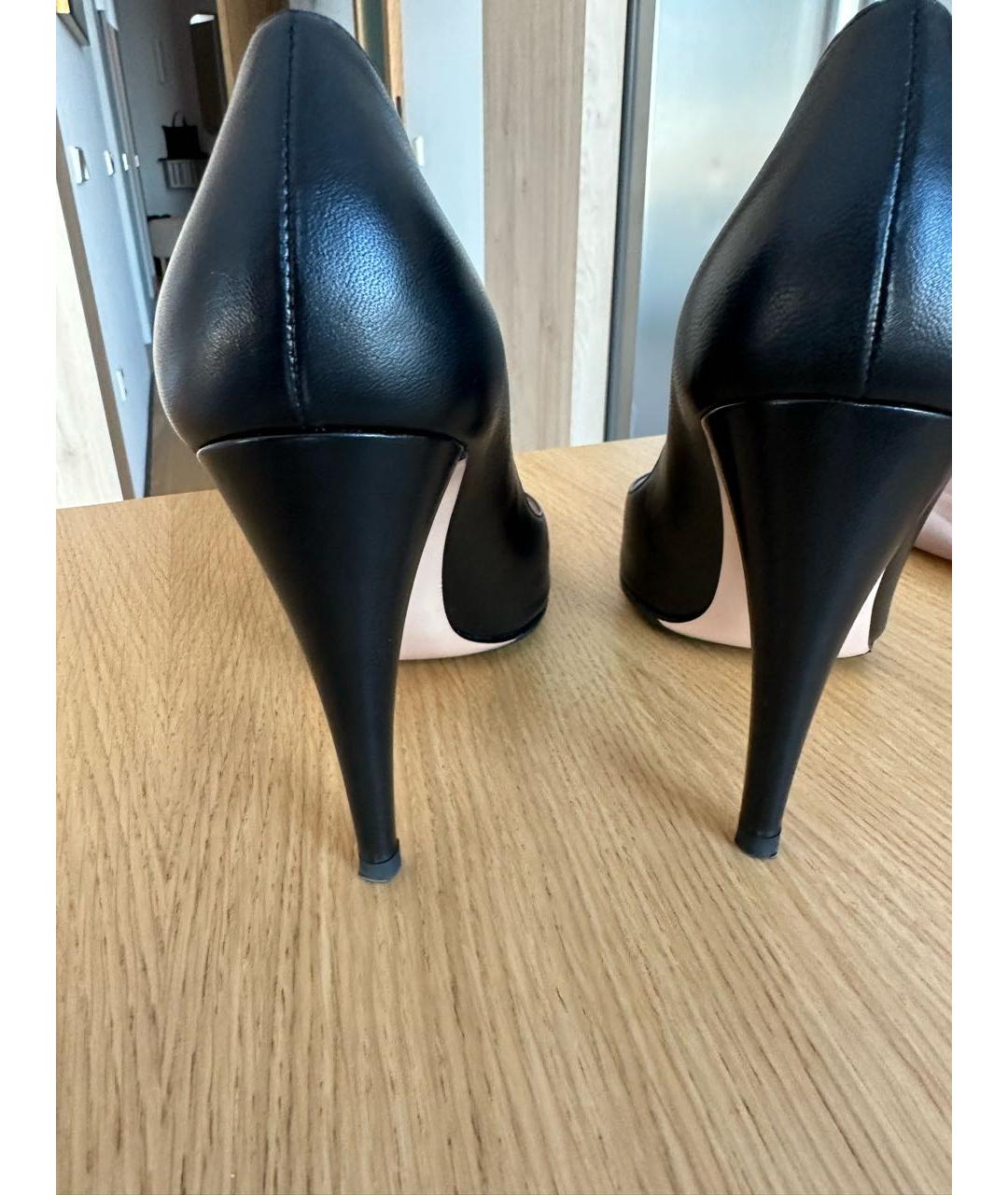 GIANVITO ROSSI Черные кожаные туфли, фото 4