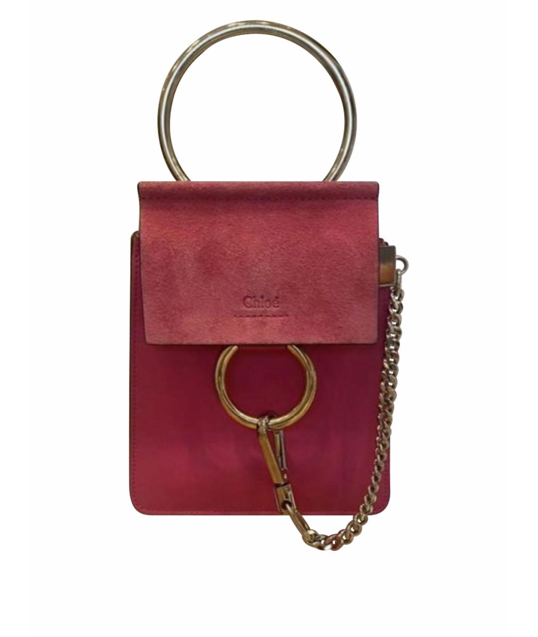 CHLOE Фуксия замшевая сумка через плечо, фото 1