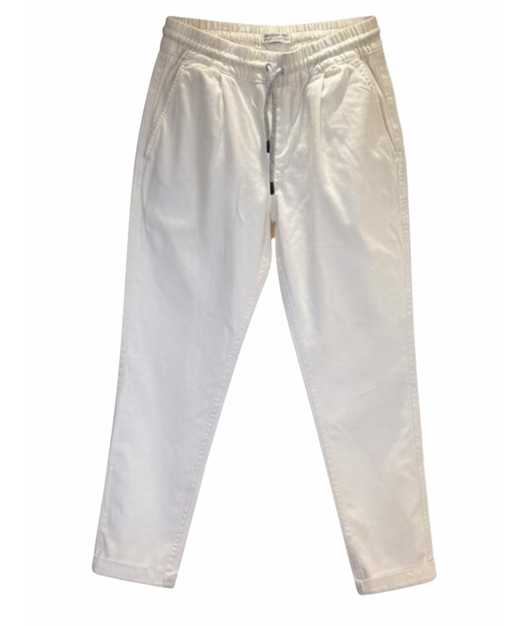 BRUNELLO CUCINELLI Бежевые хлопковые брюки и шорты, фото 1