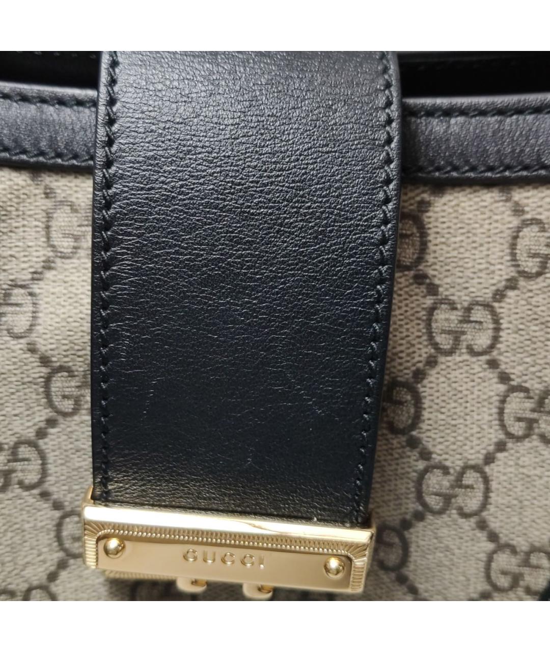 GUCCI Коричневая кожаная сумка с короткими ручками, фото 7