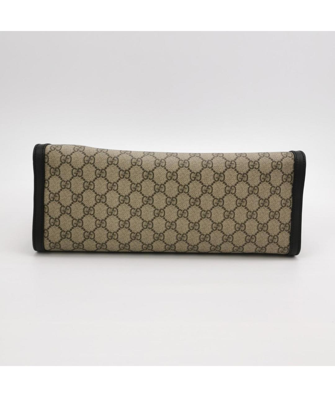 GUCCI Коричневая кожаная сумка с короткими ручками, фото 5