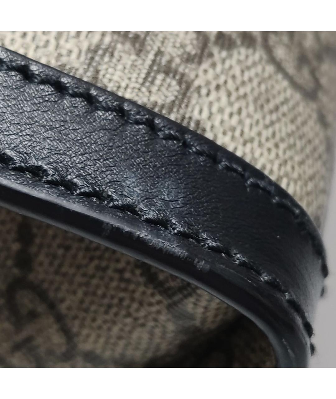 GUCCI Коричневая кожаная сумка с короткими ручками, фото 8