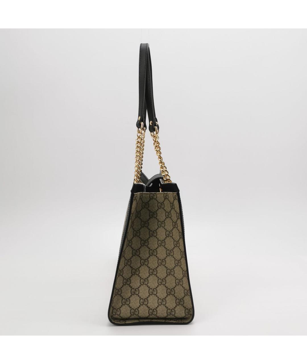 GUCCI Коричневая кожаная сумка с короткими ручками, фото 2