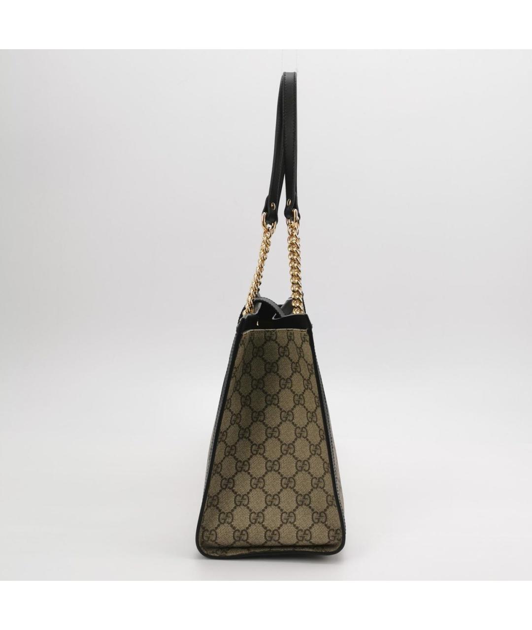 GUCCI Коричневая кожаная сумка с короткими ручками, фото 3