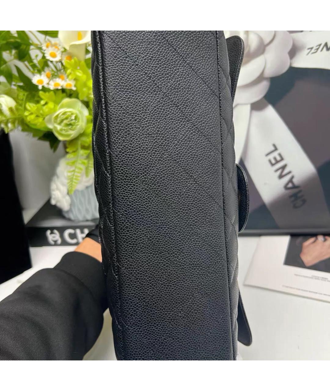 CHANEL Черная кожаная сумка через плечо, фото 5