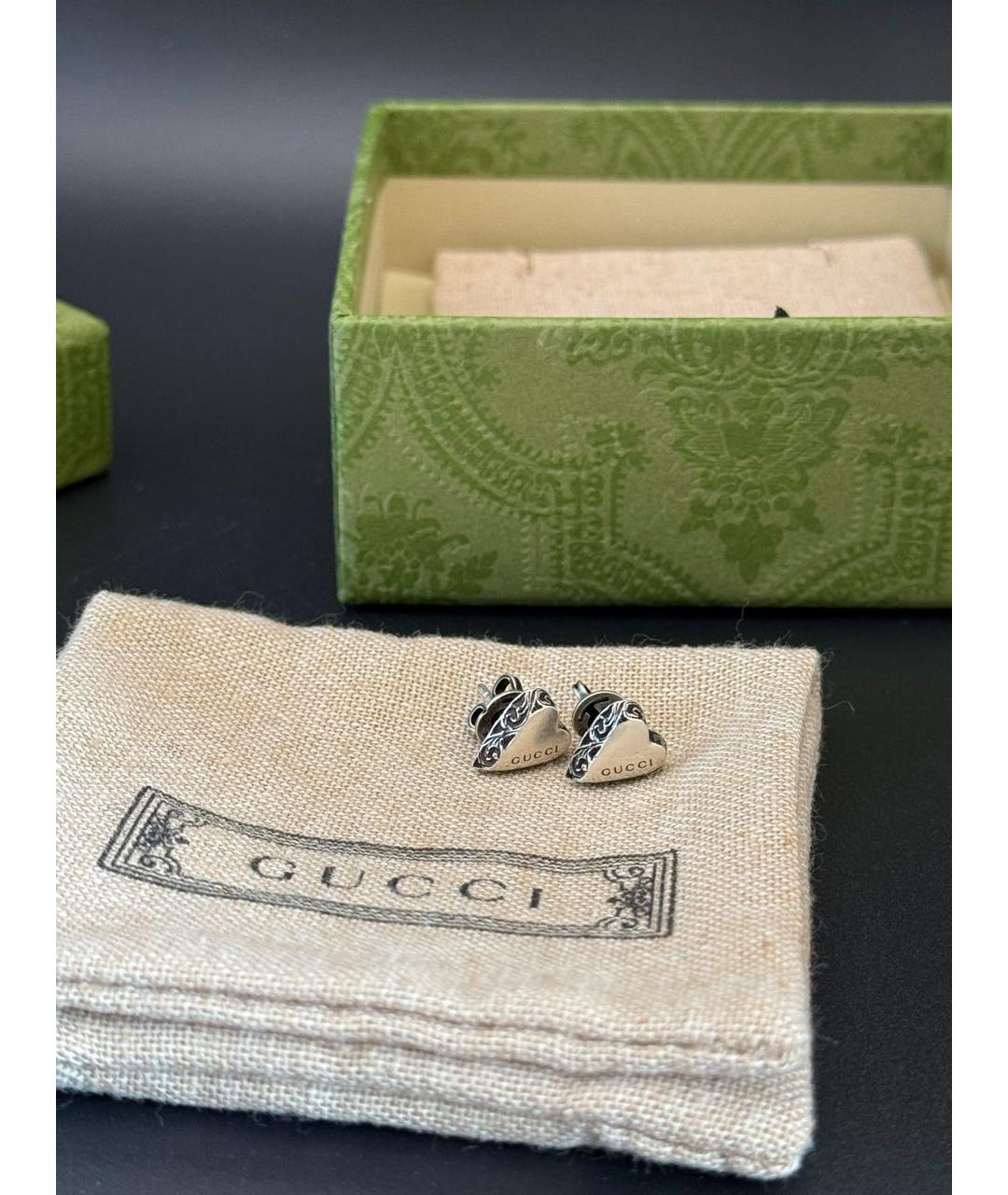 GUCCI Серебряные серебряные серьги, фото 3