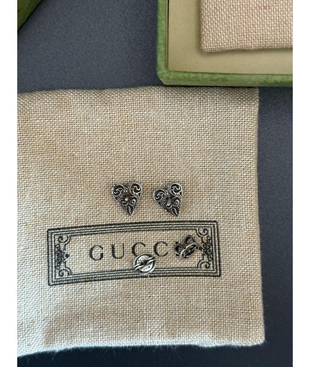 GUCCI Серебряные серебряные серьги, фото 5