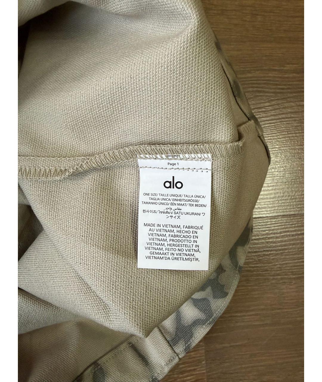 ALO YOGA Серая хлопковая сумка тоут, фото 8