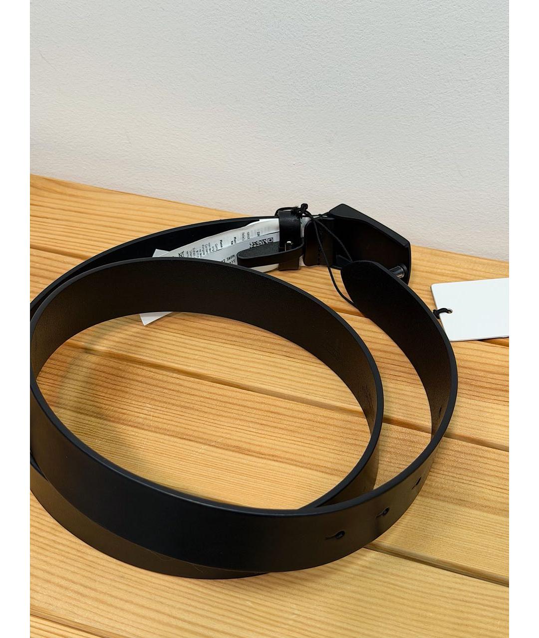 CP COMPANY Черный кожаный ремень, фото 5