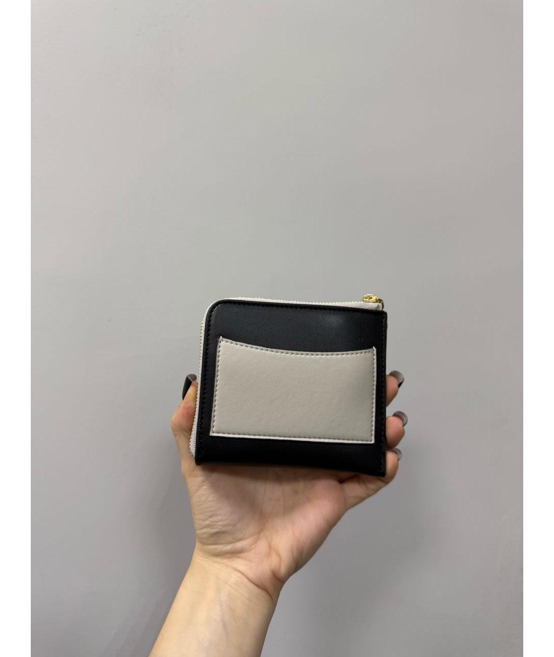 STELLA MCCARTNEY Черный кожаный кошелек, фото 3