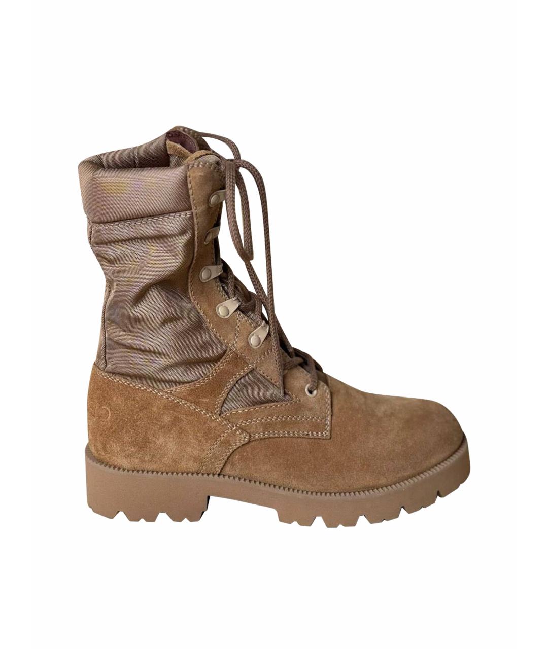 CELINE Бежевые замшевые ботинки, фото 1