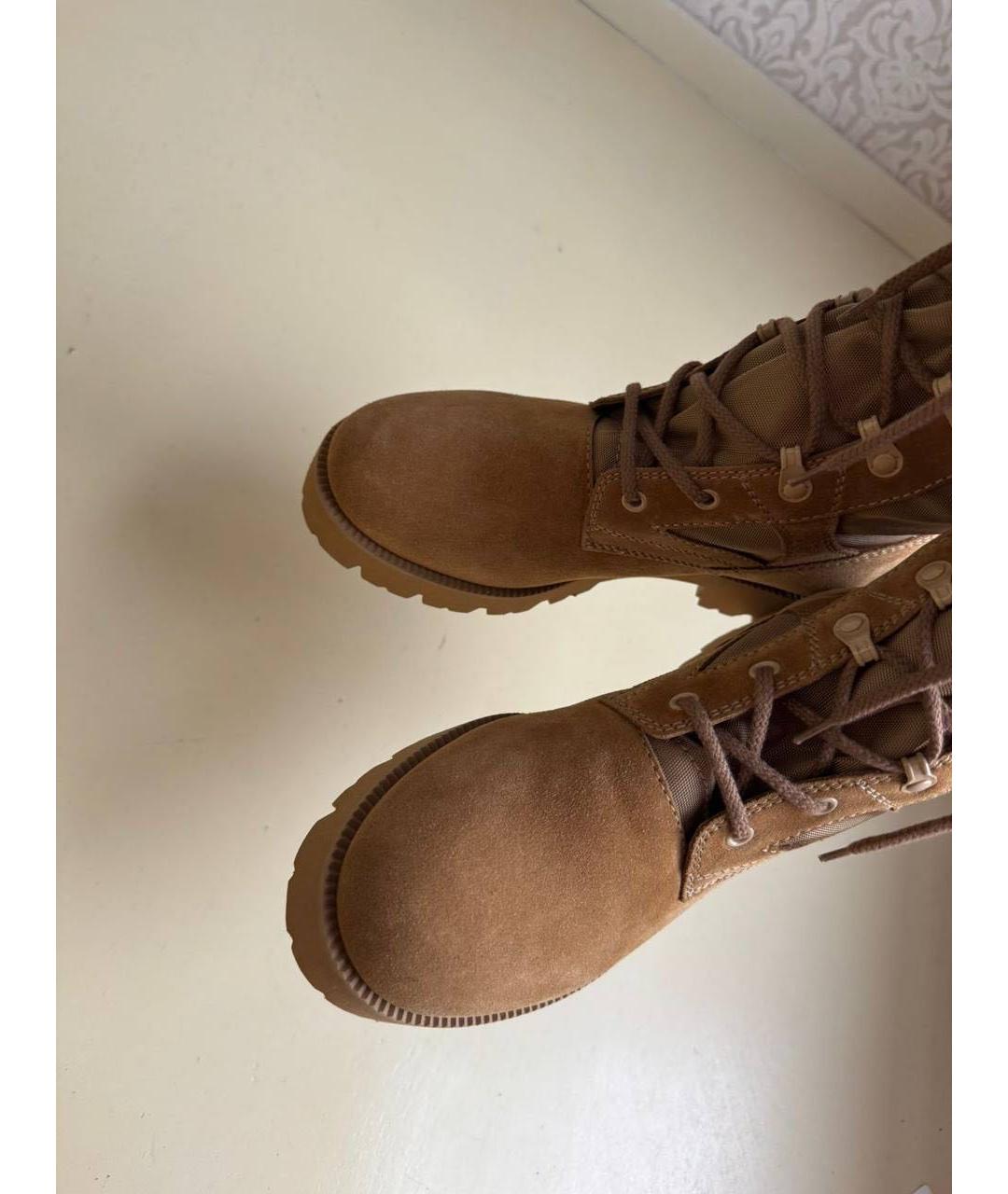 CELINE Бежевые замшевые ботинки, фото 3