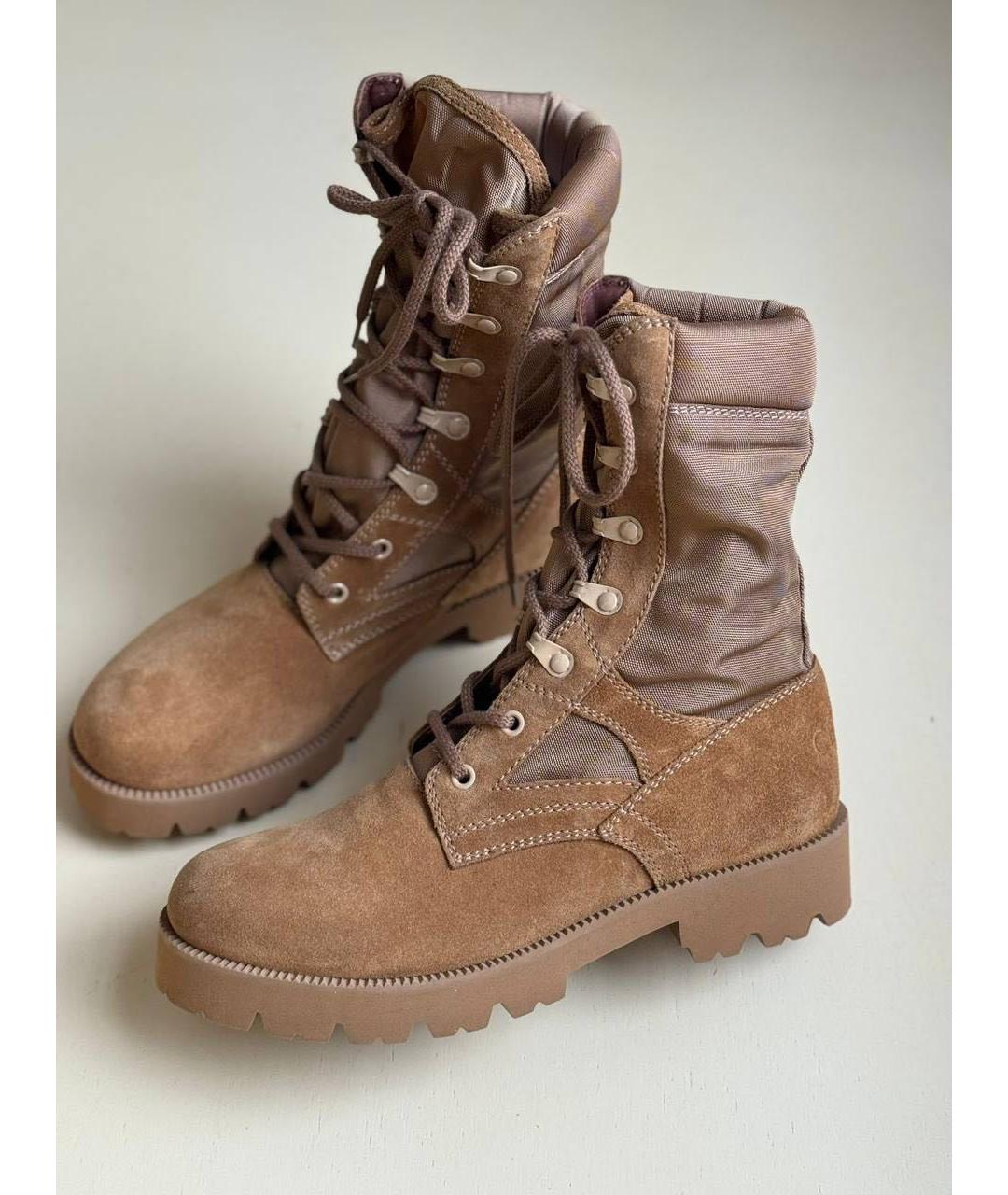 CELINE Бежевые замшевые ботинки, фото 2