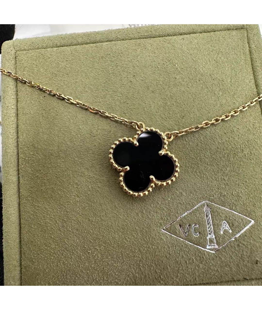 VAN CLEEF & ARPELS Черное колье из желтого золота, фото 3