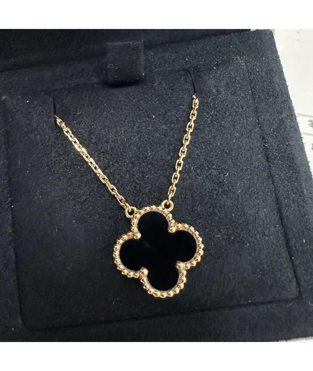 VAN CLEEF & ARPELS Черное колье из желтого золота, фото 2