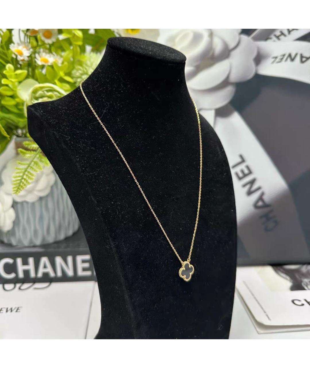 VAN CLEEF & ARPELS Черное колье из желтого золота, фото 4