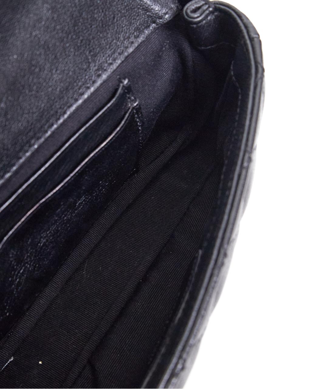 SAINT LAURENT Черная кожаная сумка через плечо, фото 7