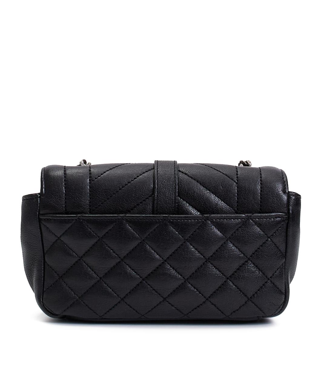 SAINT LAURENT Черная кожаная сумка через плечо, фото 3