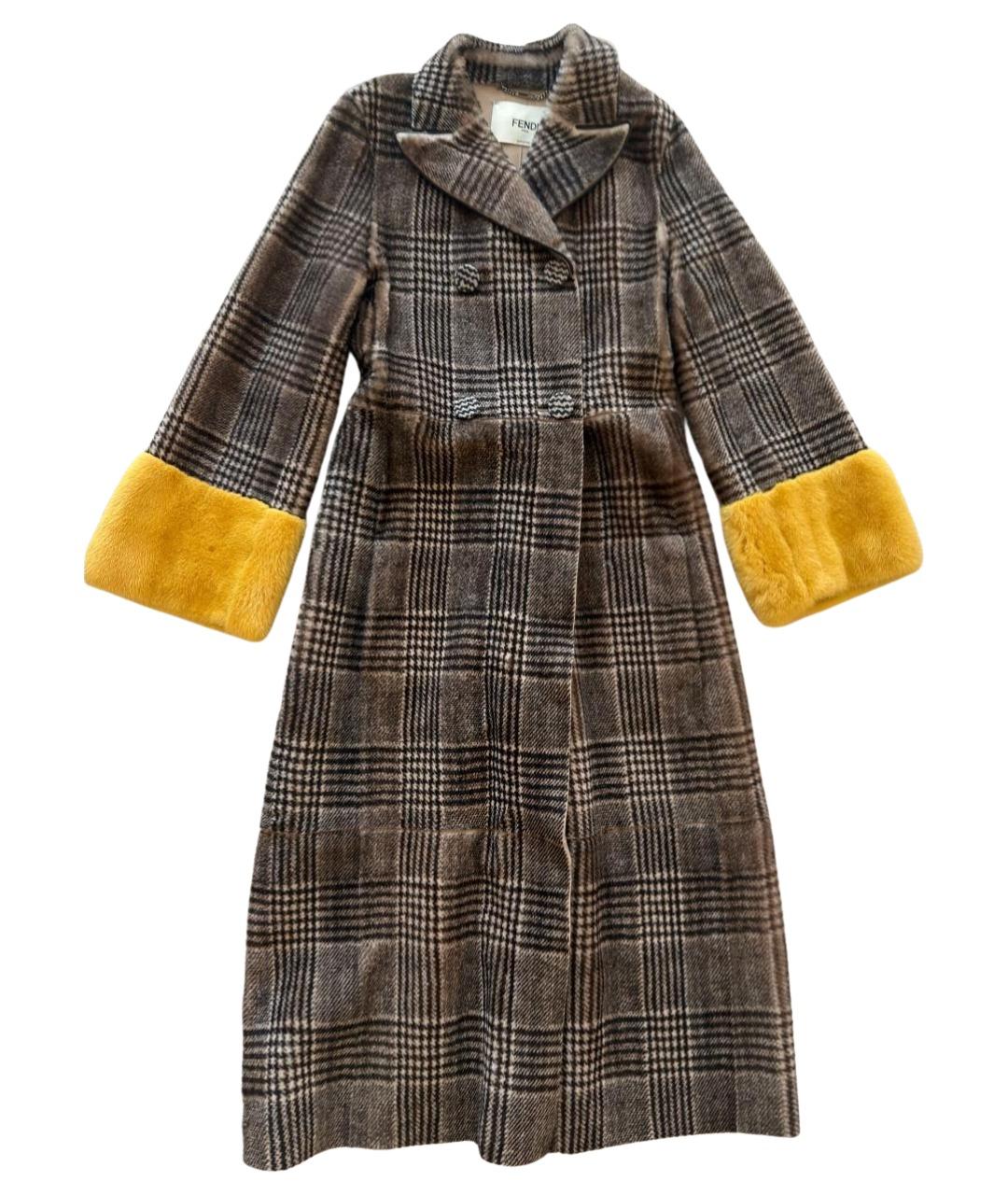 FENDI Мульти дубленка, фото 1