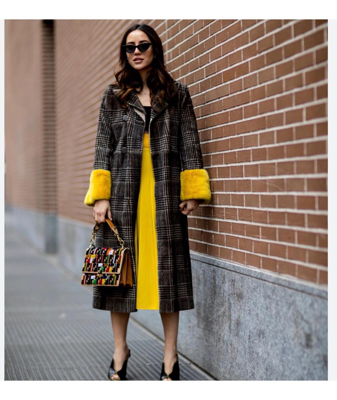 FENDI Мульти дубленка, фото 2