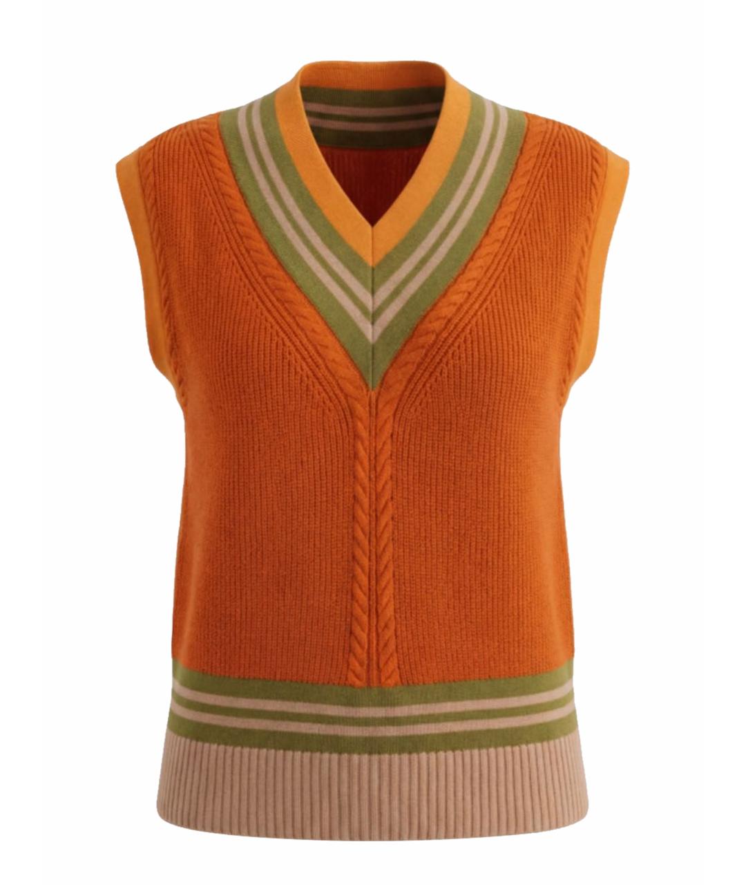 ALBERTA FERRETTI Оранжевый жилет, фото 1