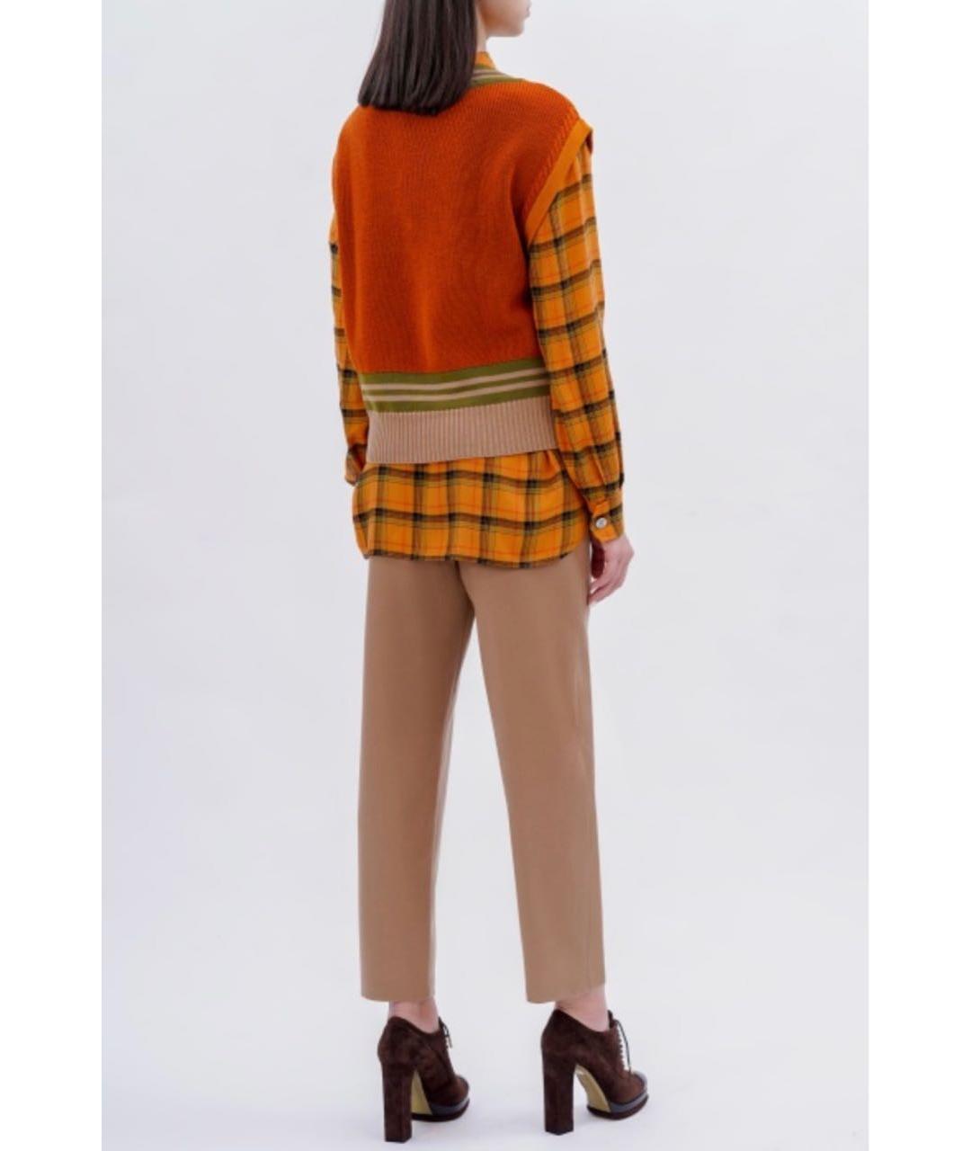 ALBERTA FERRETTI Оранжевый жилет, фото 4