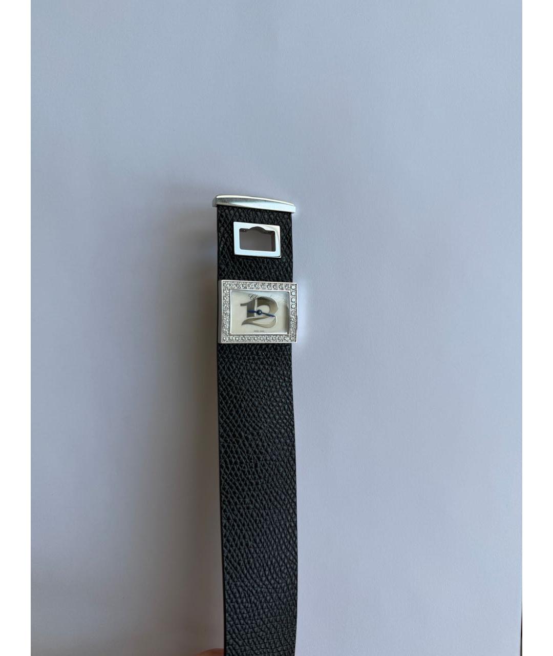 CHOPARD Черные кожаные часы, фото 5