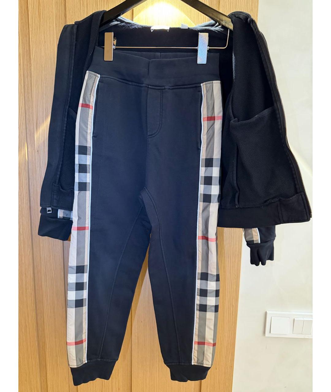 BURBERRY KIDS Черный хлопковый комплект, фото 4