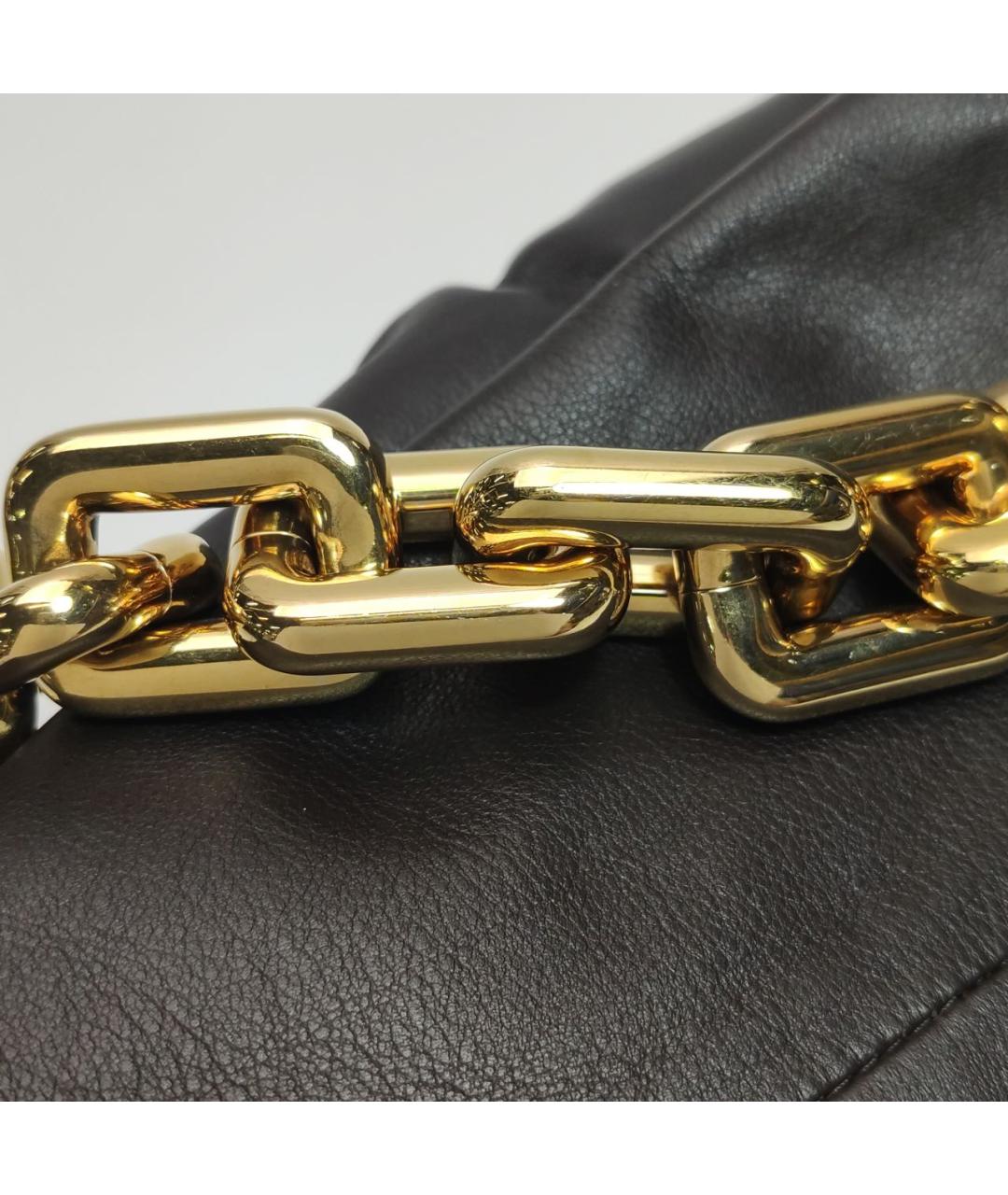 BOTTEGA VENETA Черная кожаная сумка через плечо, фото 7