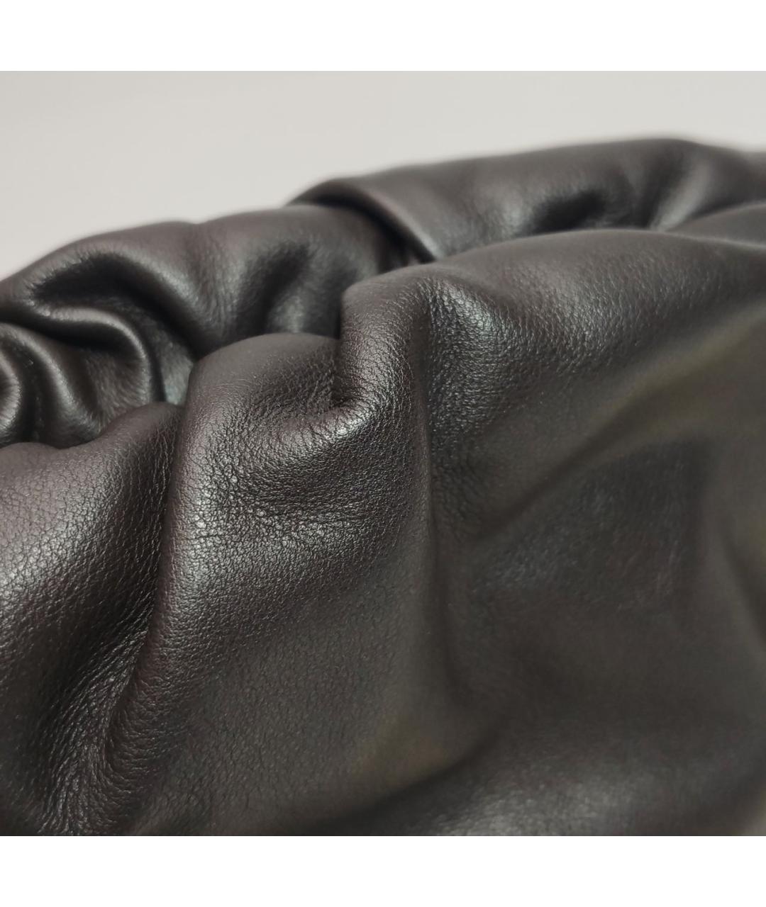 BOTTEGA VENETA Черная кожаная сумка через плечо, фото 8