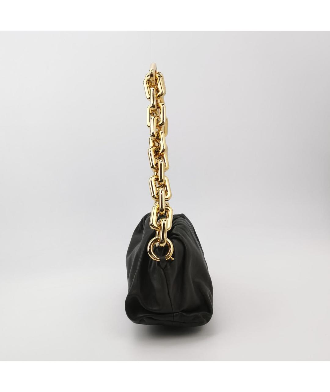 BOTTEGA VENETA Черная кожаная сумка через плечо, фото 2